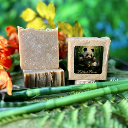 Polished Panda – Bamboo & Teakwood Goat Milk Soap
