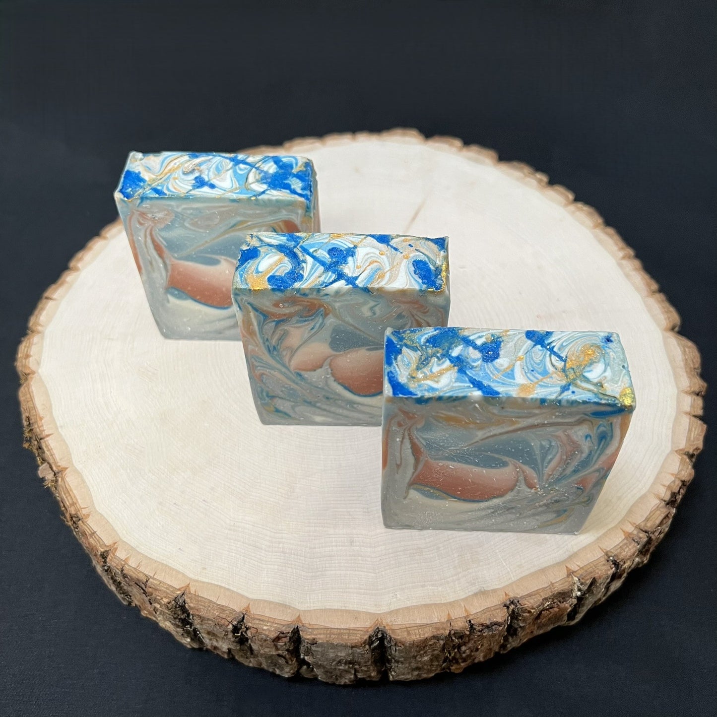 Grizzly the Grey – Leather & Sandalwood Charcoal & Goat Milk Soap