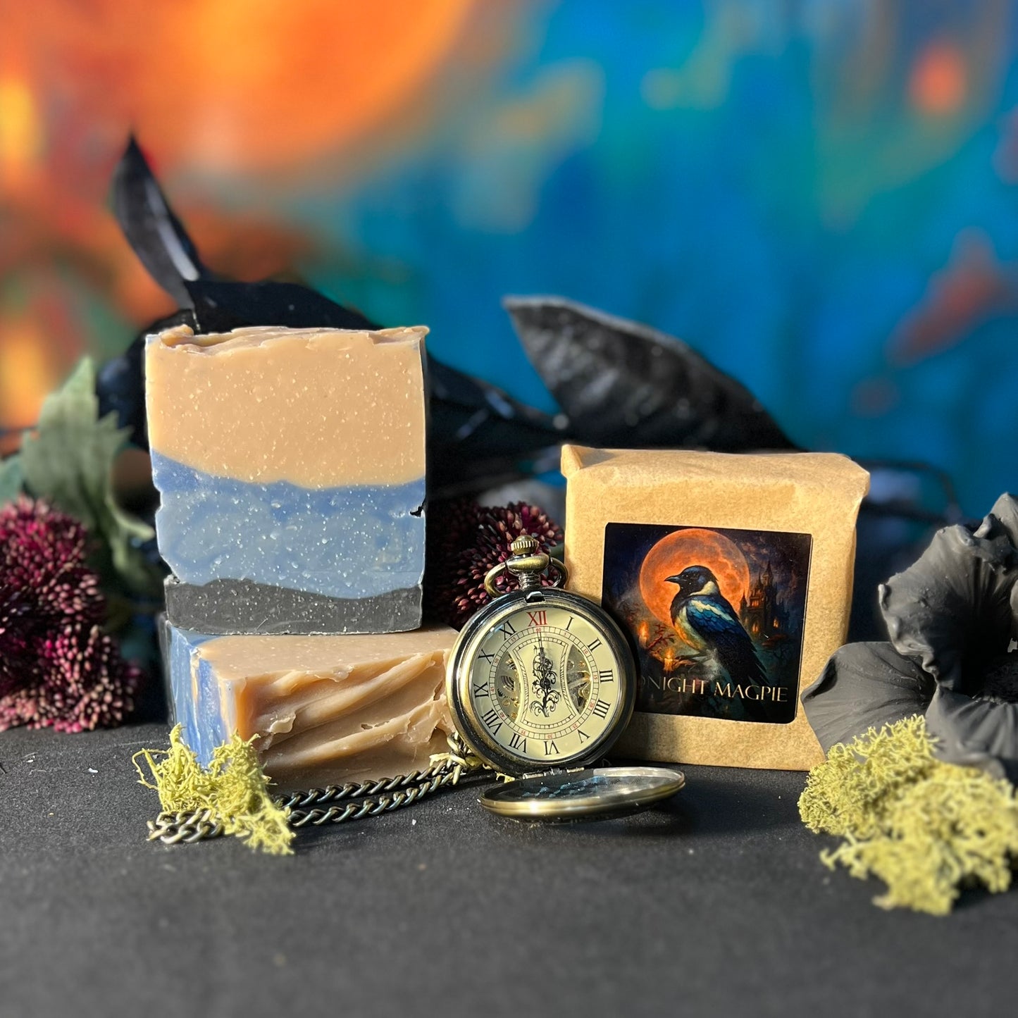 Midnight Magpie – Blackberry, Jasmine & Amber Oat Milk Soap