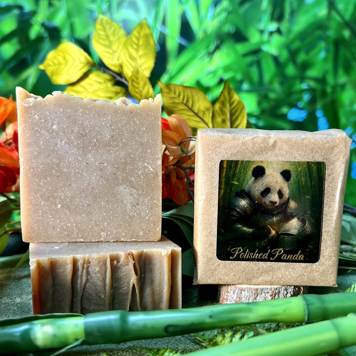 Polished Panda – Bamboo & Teakwood Goat Milk Soap